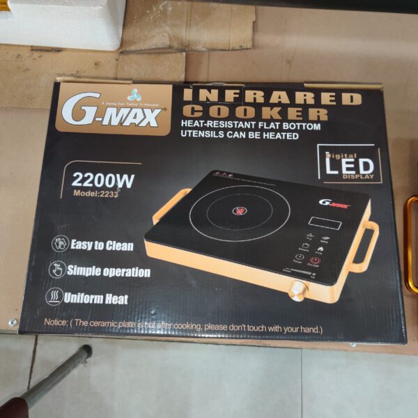 Electric Stove, Infrared Stove, Electric Hot Plate for Cooking Smart Touch Electric Cooker Hob, Single Electric Stove. Electric Hob, Electric Stove, Portable Electric Stove, Portable Stove easy to Carry anywhere, Used any Where, Cook any Where any Time, - Image 3
