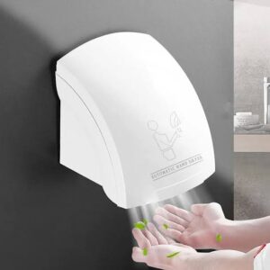 Automatic Hand Dryer for Bathroom,Kitchen,Home& Office. High Speed Low Noise, Energy Efficient & Durable Design White Hand Dryer, High Speed Hand Dryer, Electric Hand Dryer, Modern Hand Dryers.