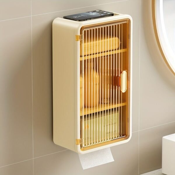 Wall cabinet rack, Cabinet for Bathroom, Kitchen and Home. Beautiful Cabinet Designs for Bathroom Kitchen and Home, Mobile Holder Cabinet, Tissue Box Holder Cabinet, Transparent Door Cabinet, Wall mounted cabinet rack, luxury Design Cabinet rack. - Image 8