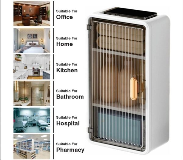 Wall cabinet rack, Cabinet for Bathroom, Kitchen and Home. Beautiful Cabinet Designs for Bathroom Kitchen and Home, Mobile Holder Cabinet, Tissue Box Holder Cabinet, Transparent Door Cabinet, Wall mounted cabinet rack, luxury Design Cabinet rack. - Image 4