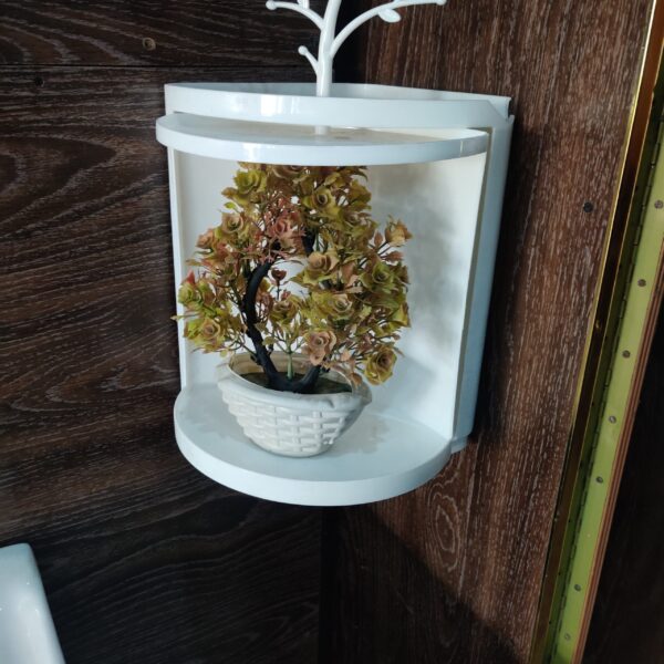 Rotating Bathroom Corner Shelf 360 Organizer for Toiletries, Cosmetics & Kitchen Use - Image 8