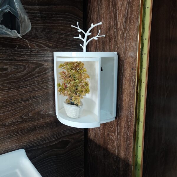 Rotating Bathroom Corner Shelf 360 Organizer for Toiletries, Cosmetics & Kitchen Use - Image 7